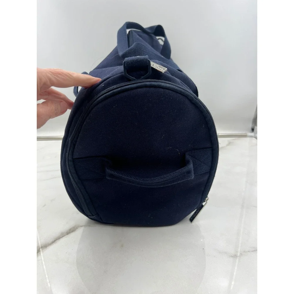 Polo Ralph Lauren Fragrances Navy Blue Canvas Duffel Bag Weekend Travel Gym Bag